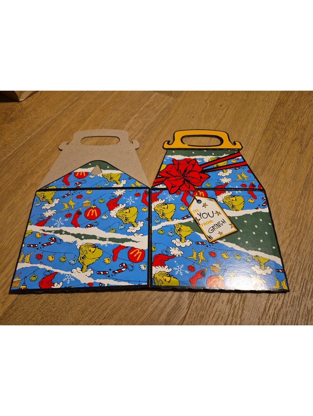 McDonald's Canada Exclusive 2025 Christmas Grinch Adult Meal Empty Box Blue